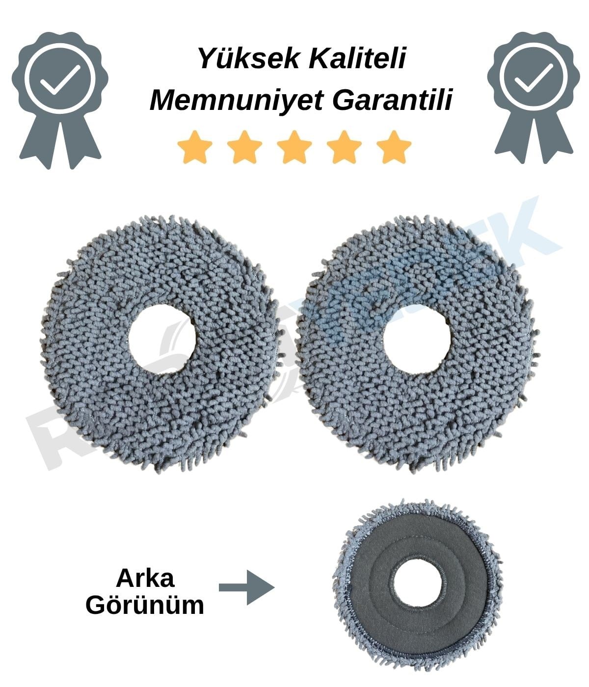 Roborock Saros 20 Uyumlu Mikrofiber Mop Bez 2 Adet