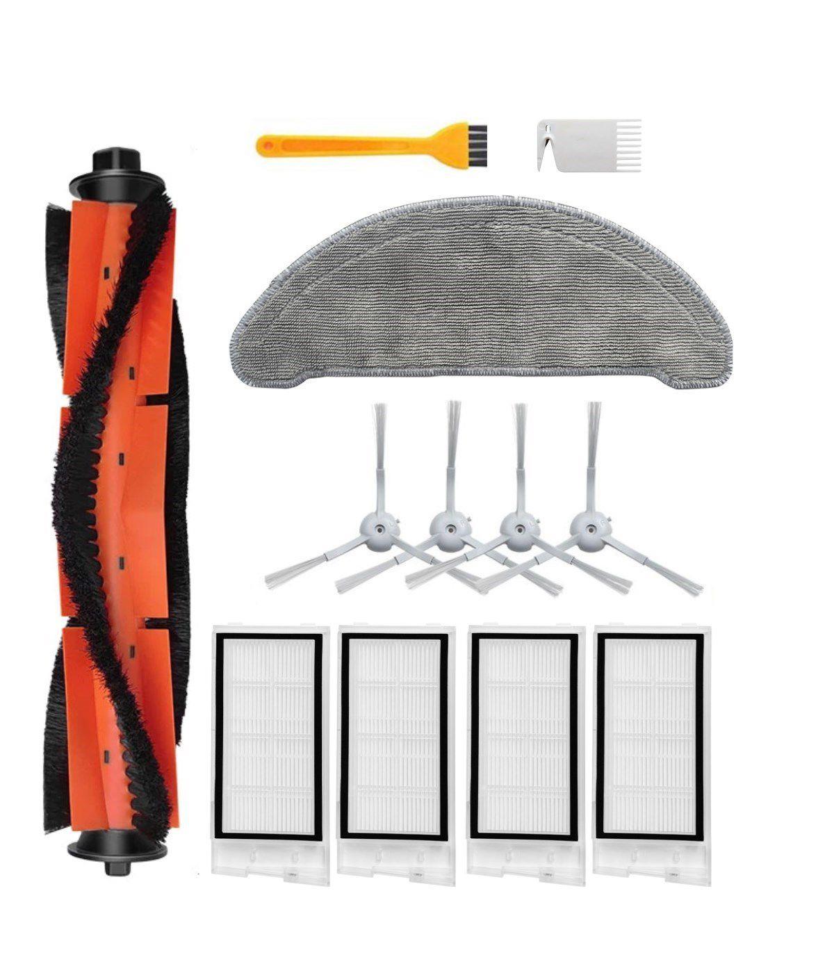 Roidmi Eve Vacuum Mop Uyumlu Yedek Fırça Filtre Mop Seti-12 Parça