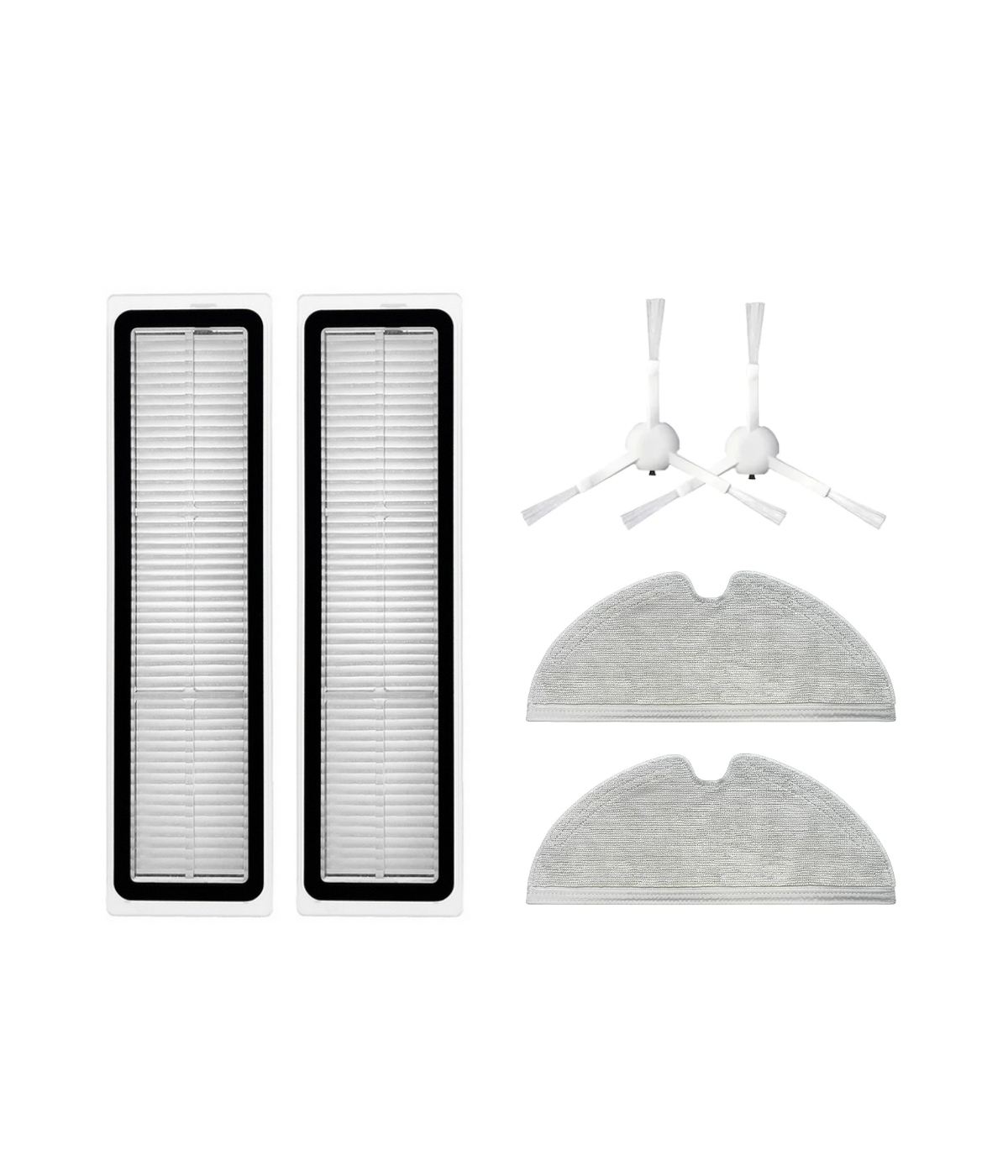 Vestel V-Bot Pro B Yedek Hepa Filtre Yan Fırça Mop (6 Parça)