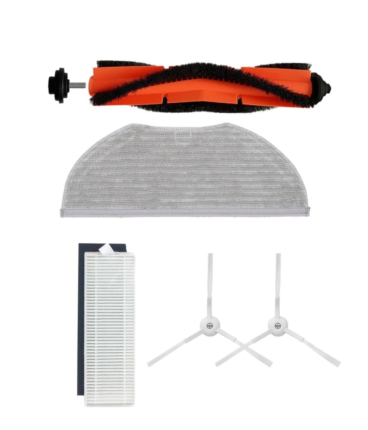 Viomi V3 Max Uyumlu Yedek Fırça Filtre Mop Seti-5 Parça