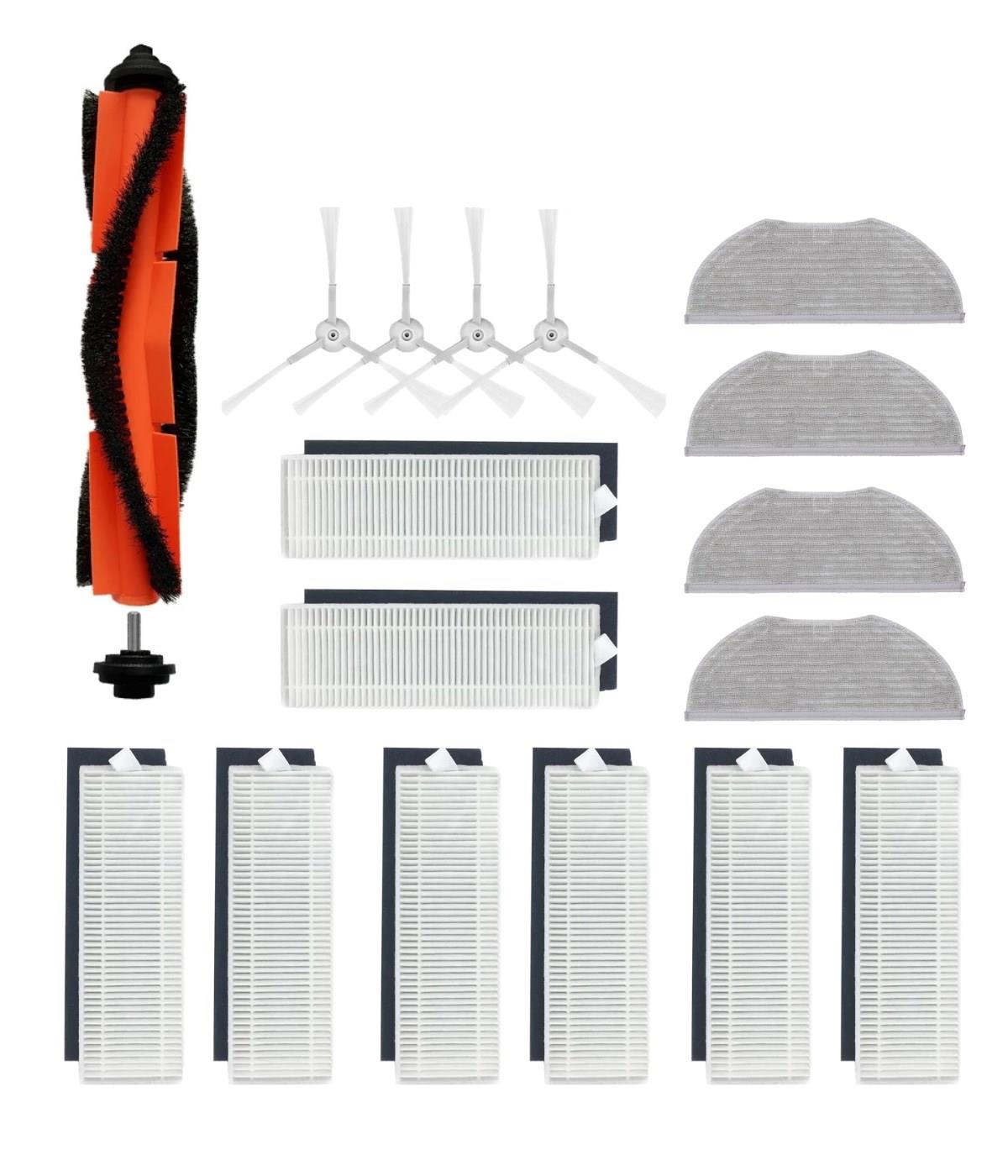 Viomi V3 Max Uyumlu Yedek Fırça Hepa Filtre Mop Seti-17 Parça