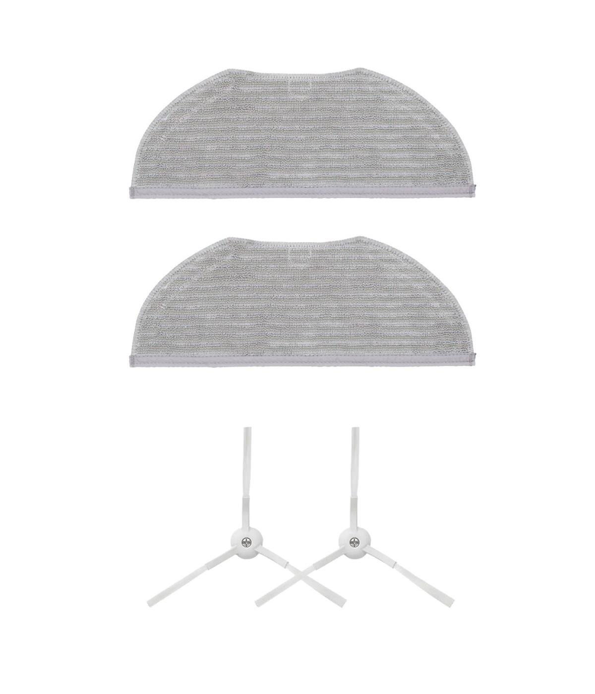 Viomi V3 Max Uyumlu Yedek Mop ve Yan Fırça-4 Parça