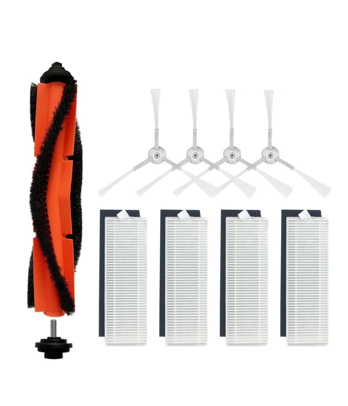 Viomi V3 Max Uyumlu Yedek Mopsuz Fırça Hepa Filtre Mop Seti-9 Parça