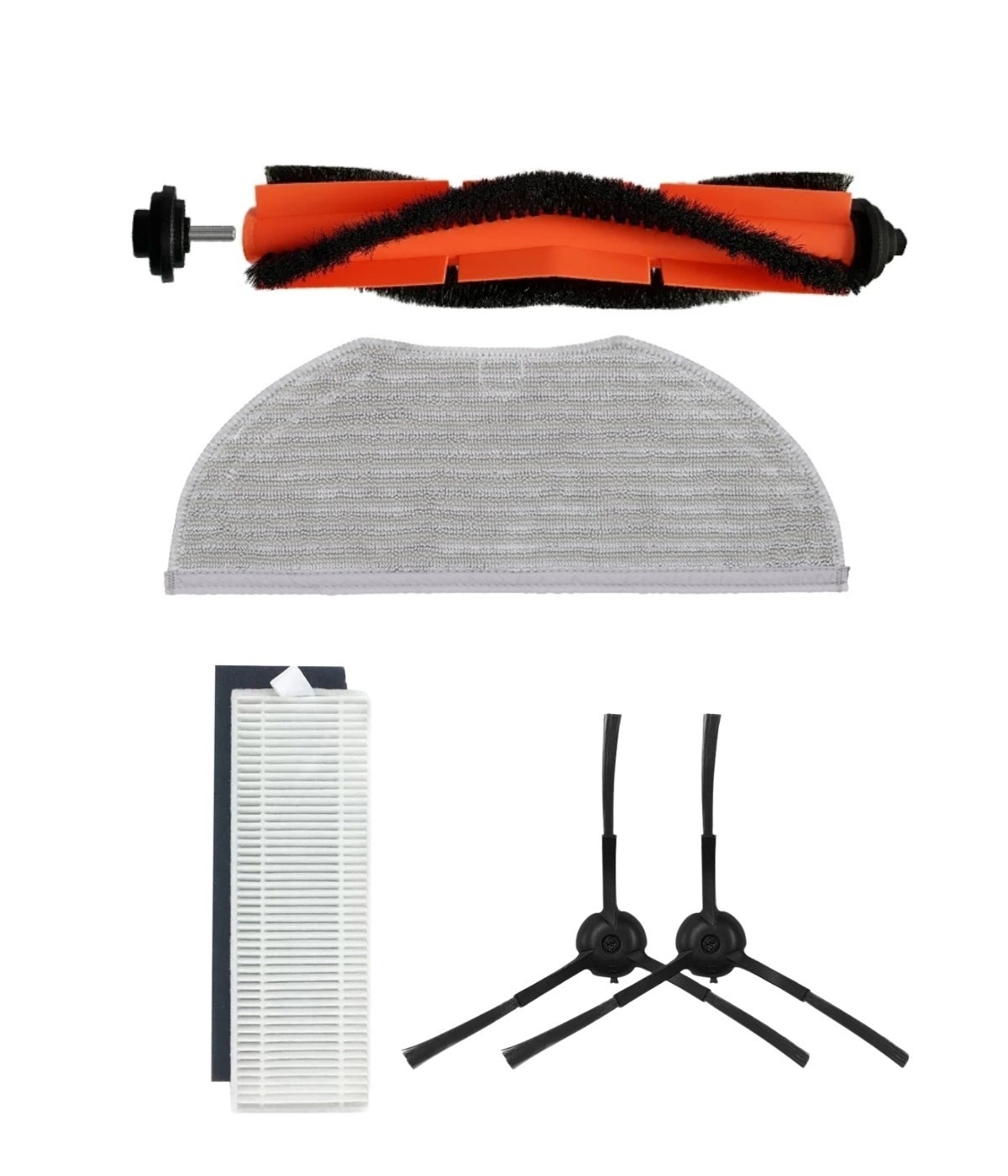Viomi V3 Max ( V3 DEĞİL!) Uyumlu Yedek Fırça Filtre Mop Seti-5 Parça