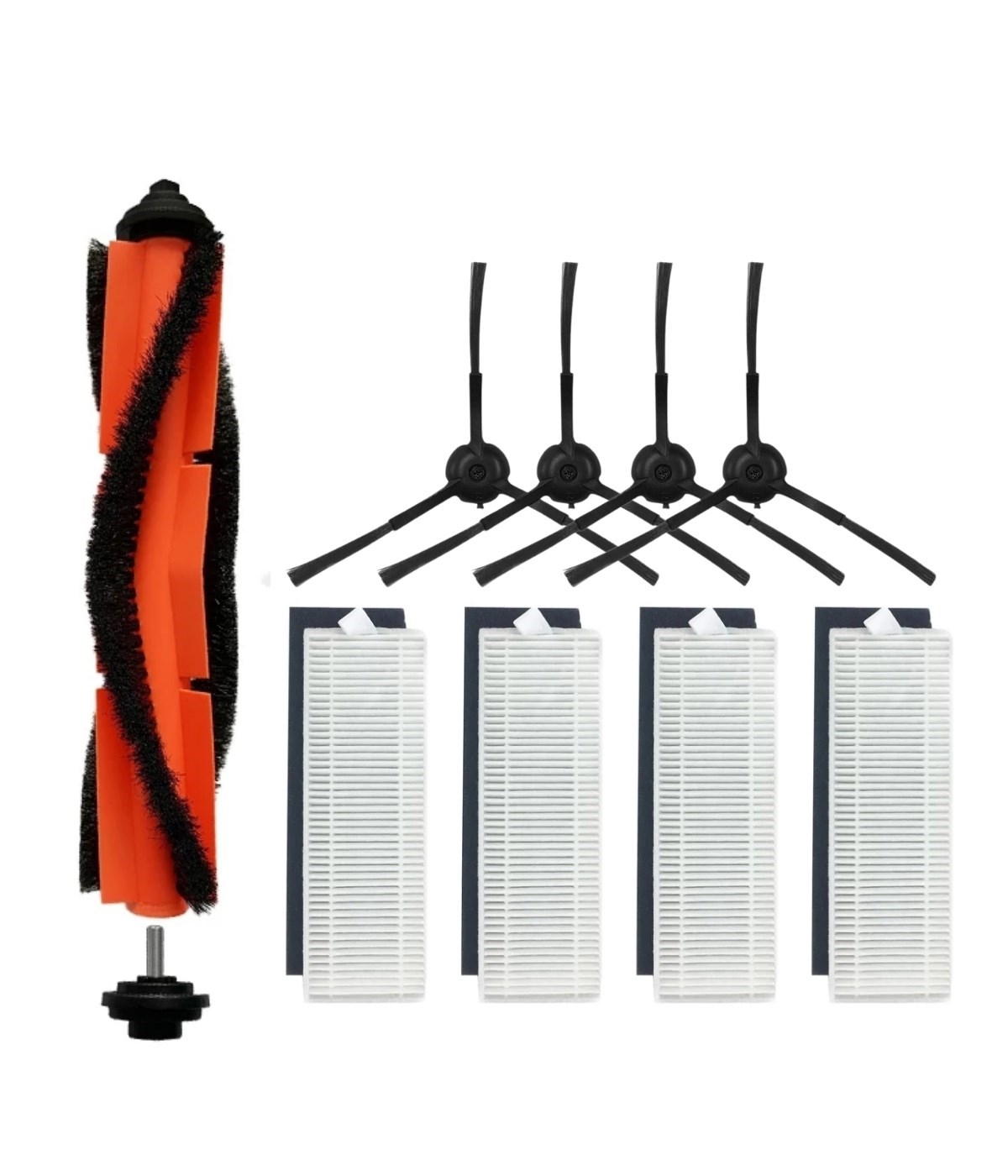 Viomi V3 Max ( V3 DEĞİL!) Uyumlu Yedek Mopsuz Fırça Hepa Filtre Mop Seti-9 Parça