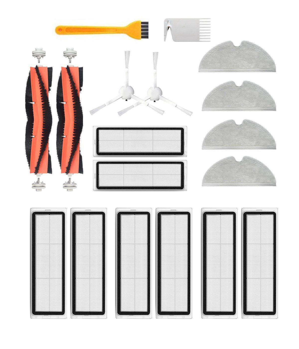 Xiaomi 2C Vacuum Mop Uyumlu Yedek Fırça Hepa Filtre Mop Seti-18 Parça
