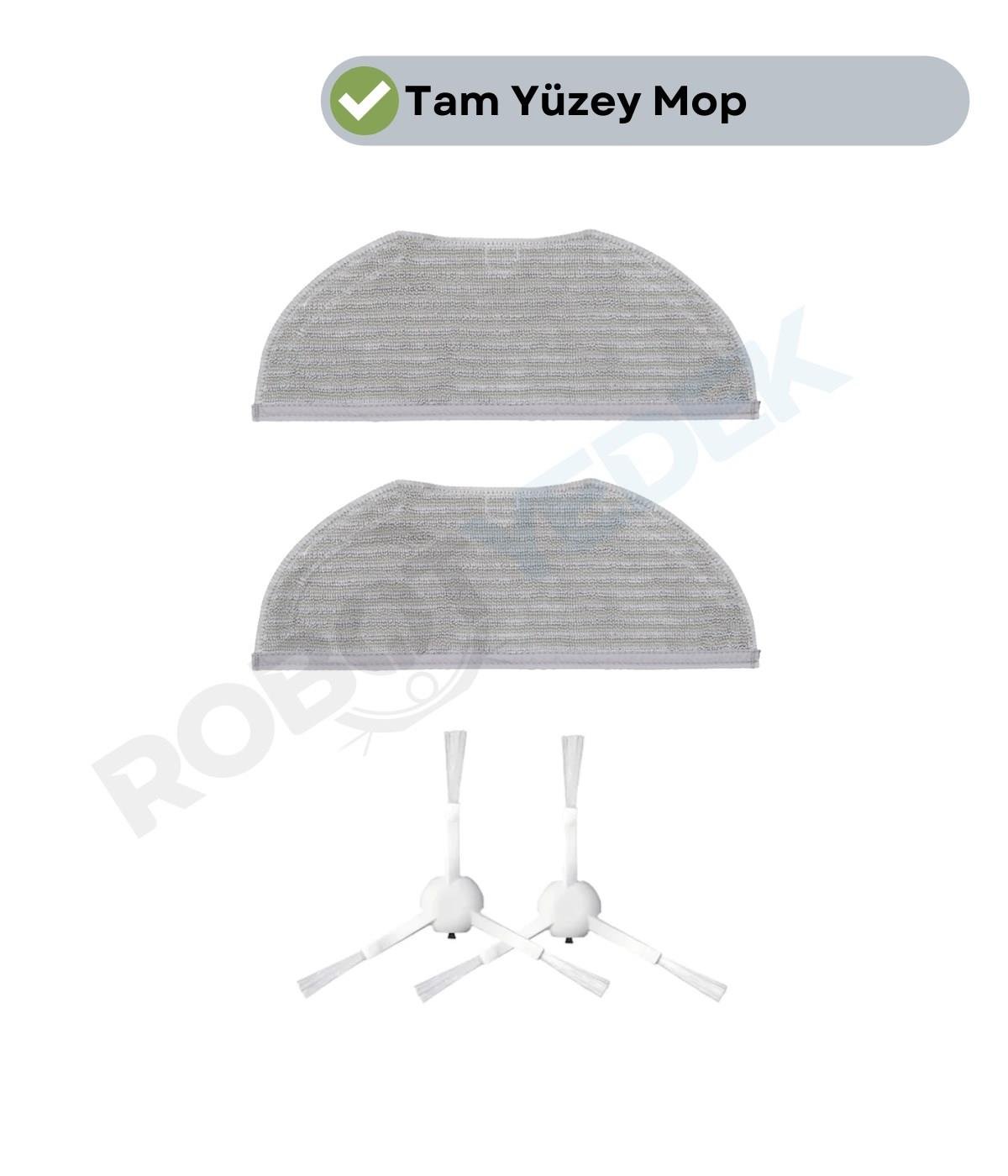 Xiaomi H40 Uyumlu Yedek Fırça Mop Seti-4 Parça