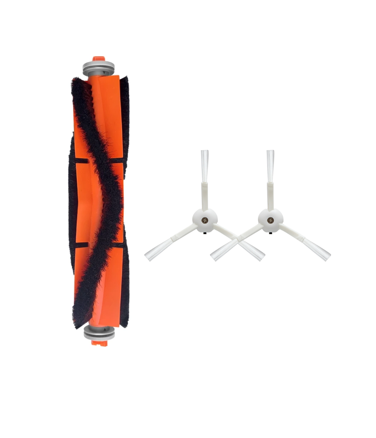 Xiaomi Mop 2 Pro (Beyaz) MJST1SHW Uyumlu Yedek Ana Fırça ve Yan Fırça-3 Parça