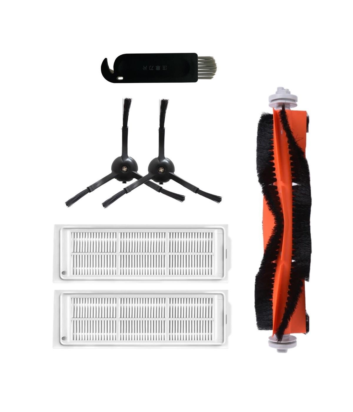 Xiaomi Mop 2 Pro (Siyah) Uyumlu Yedek Fırça Filtre Seti-6 Parça