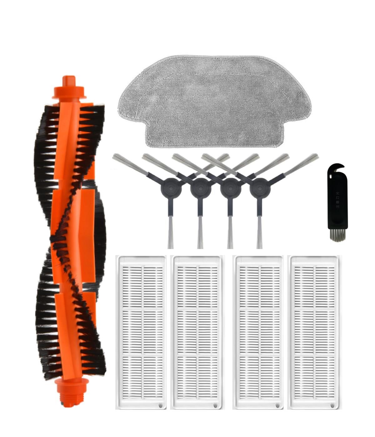 Xiaomi Mop 2S XMSTJQR2S Uyumlu Yedek Fırça Hepa Filtre Mop Seti-11 Parça