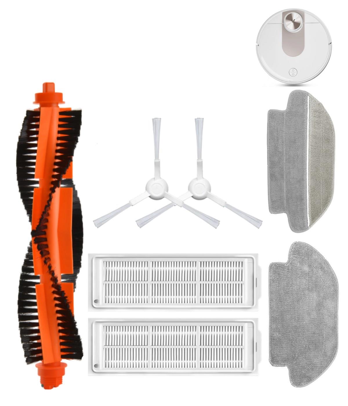 Xiaomi Mop 3C B106CN Uyumlu Yedek Fırça Hepa Filtre Mop Seti-7Parça