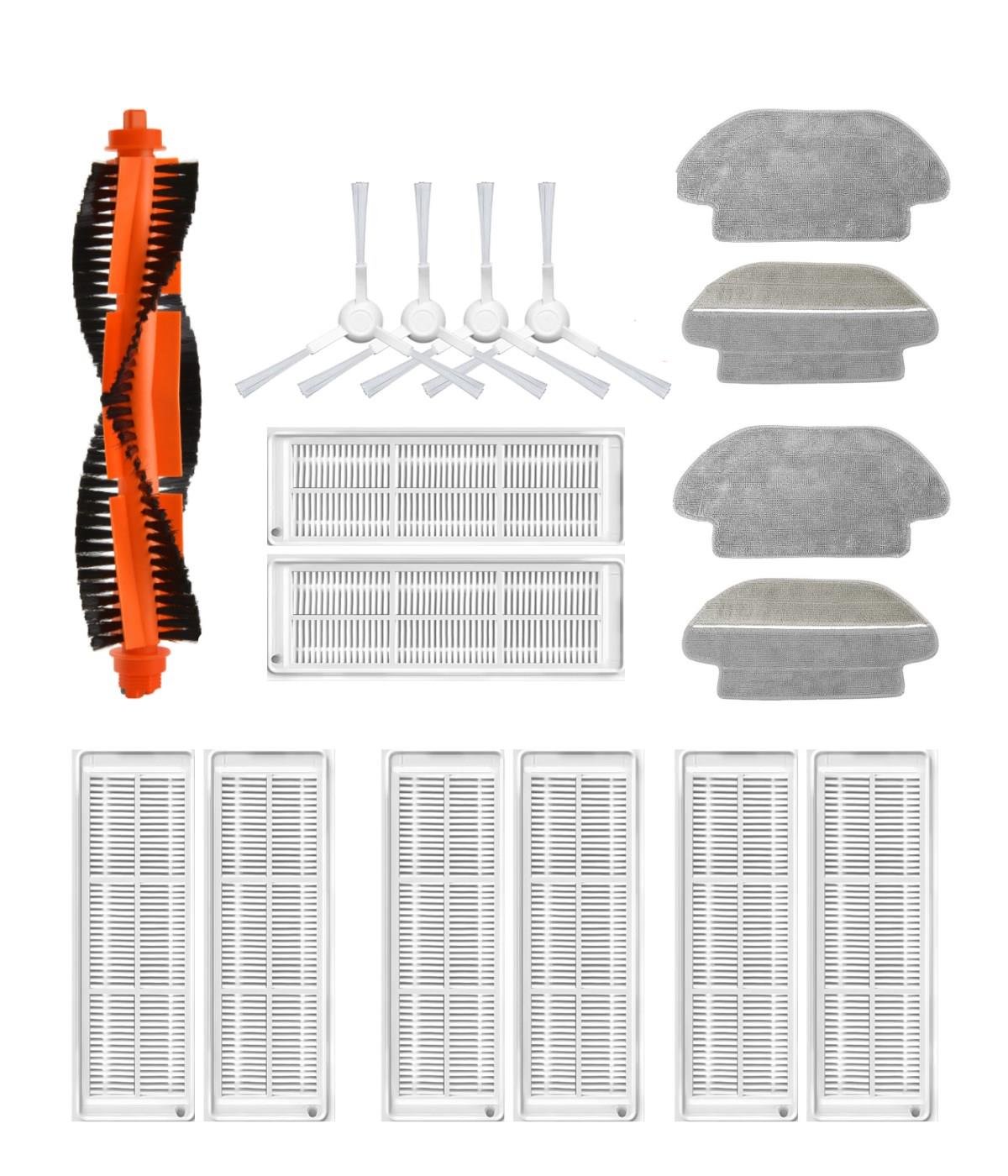 Xiaomi Mop 3C B106CN Uyumlu Yedek Fırça Hepa Filtre Mop Seti-17 Parça