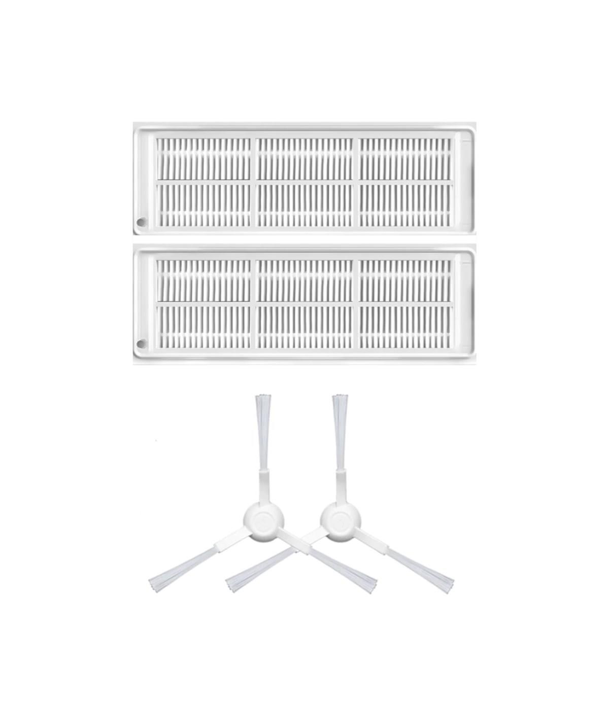 Xiaomi Mop 3C B106CN  Uyumlu Yedek Hepa Filtre ve Yan Fırça-4 Parça