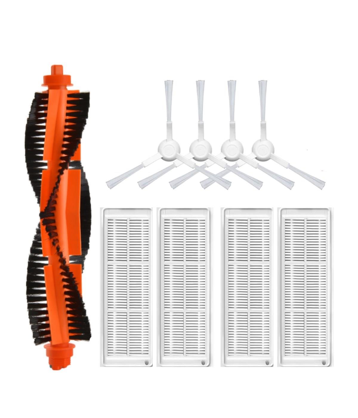 Xiaomi Mop 3C B106CN Uyumlu Yedek Mopsuz Fırça Hepa  Filtre Mop Seti-9 Parça