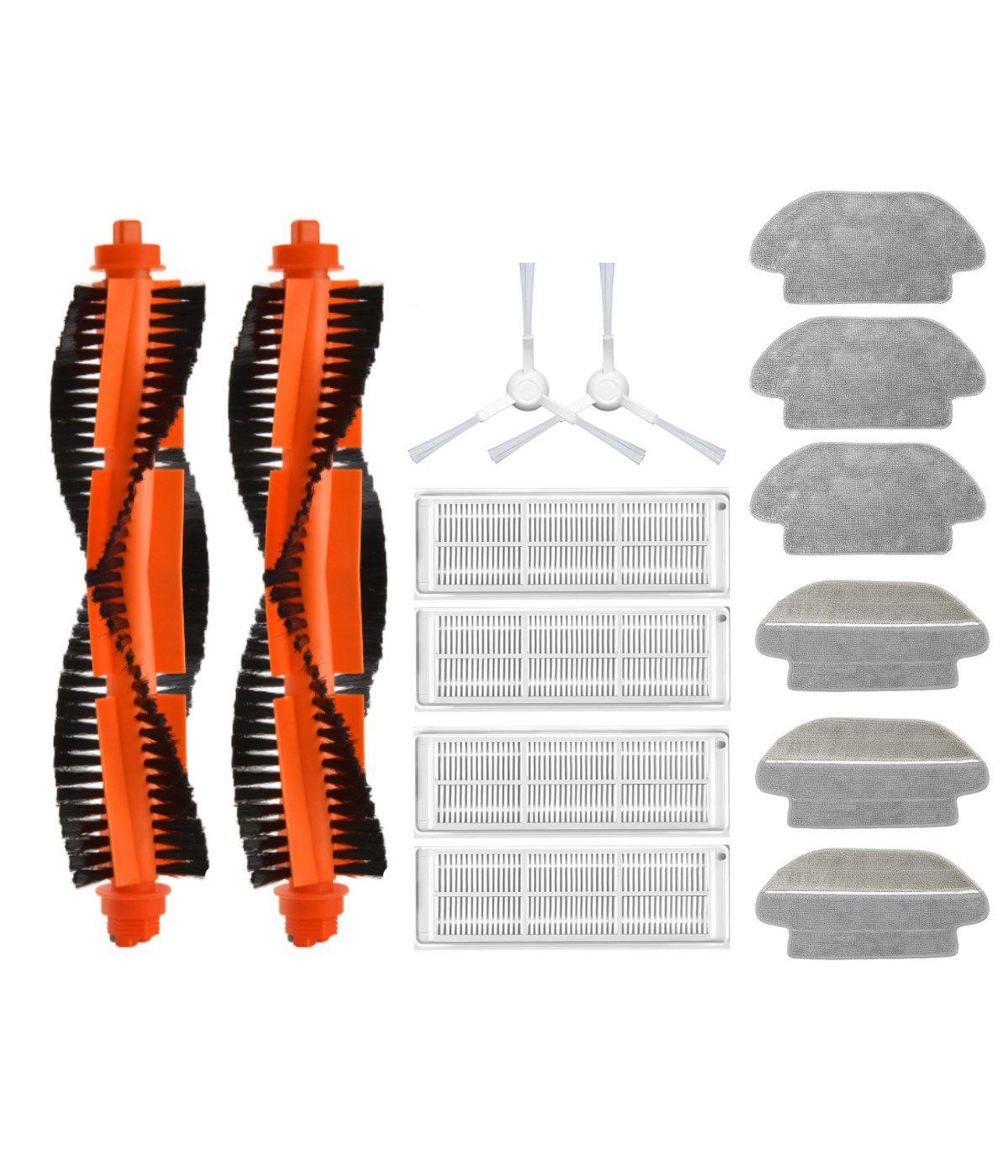 Xiaomi Mop Pro STYJ02YM (Beyaz) Uyumlu Yedek Fırça Hepa Filtre Mop Seti-14 Parça