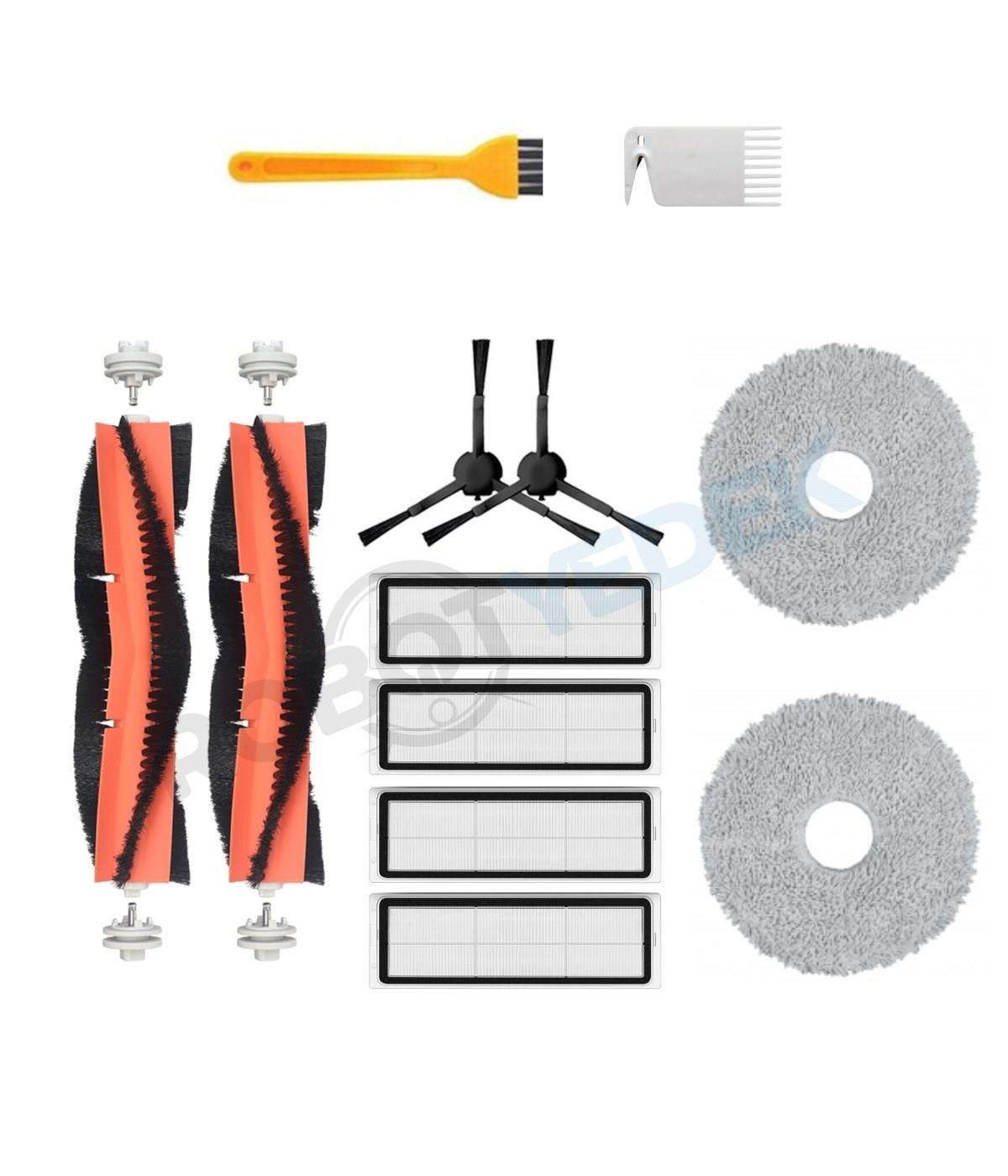 Xiaomi S20+ Plus Uyumlu Yedek Fırça Hepa Filtre Mop Seti-12 Parça