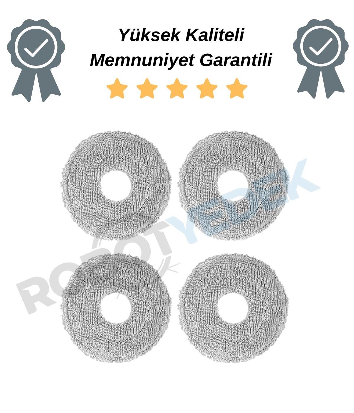 Xiaomi Vacuum 5 (OV31GL) Uyumlu Mop Bez-4 Adet