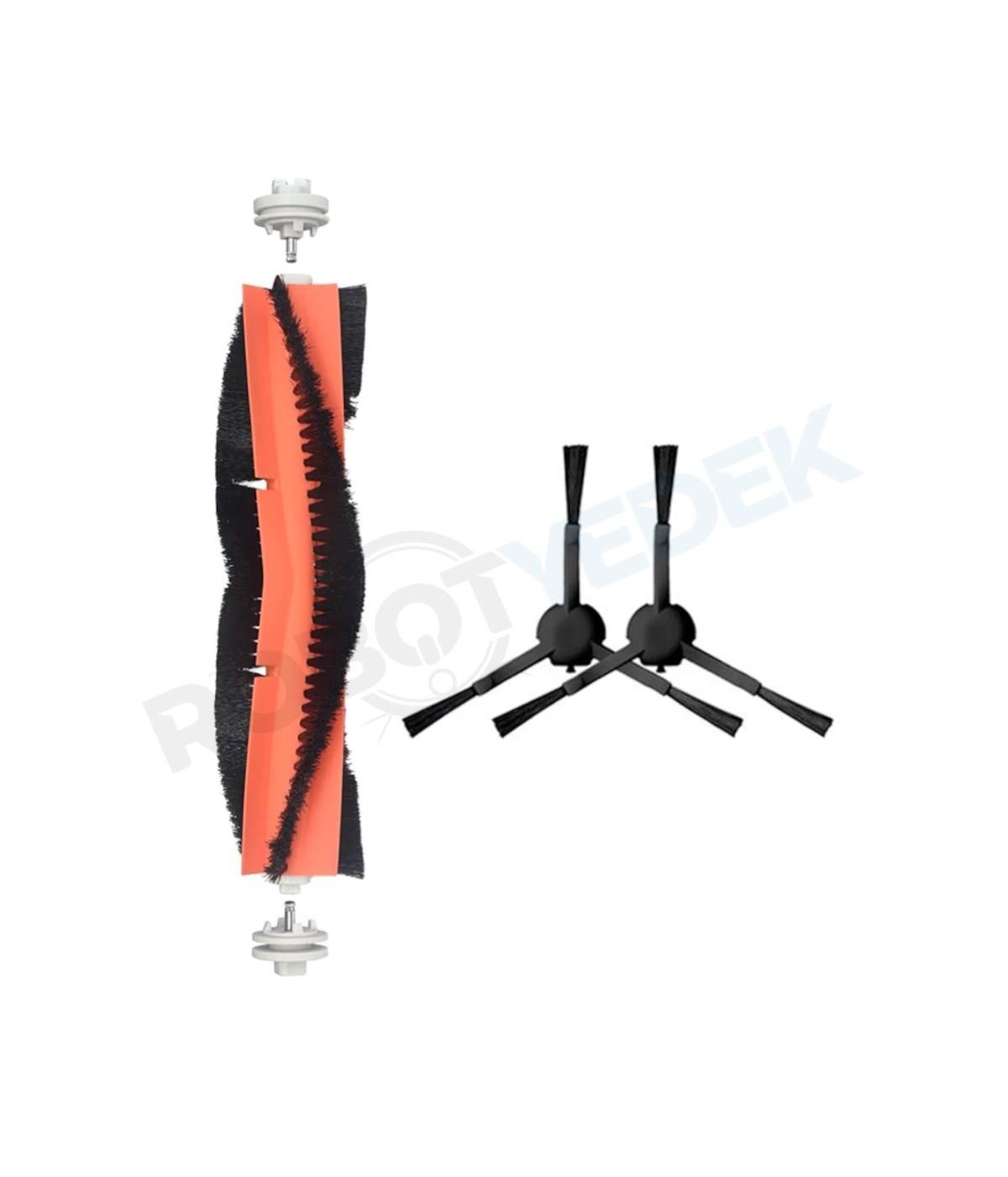 Xiaomi X10 Uyumlu Yedek Ana Fırça ve Yan Fırça-3 Parça