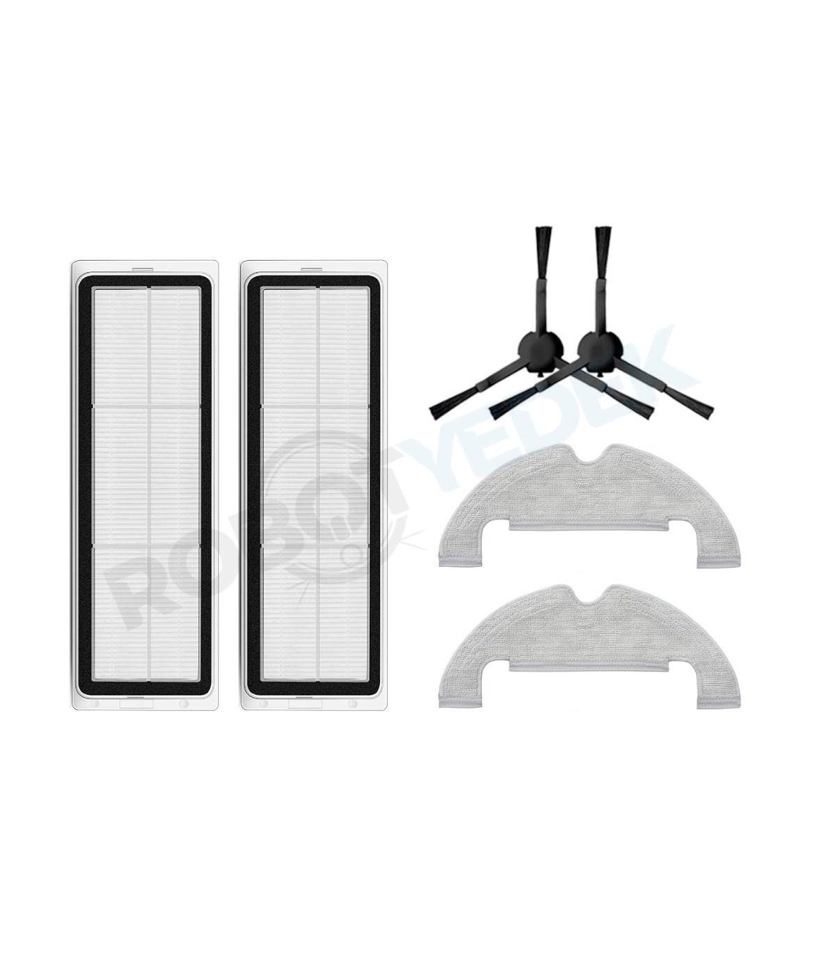 Xiaomi X10 Uyumlu Yedek Hepa Filtre Yan Fırça Mop-6 Parça