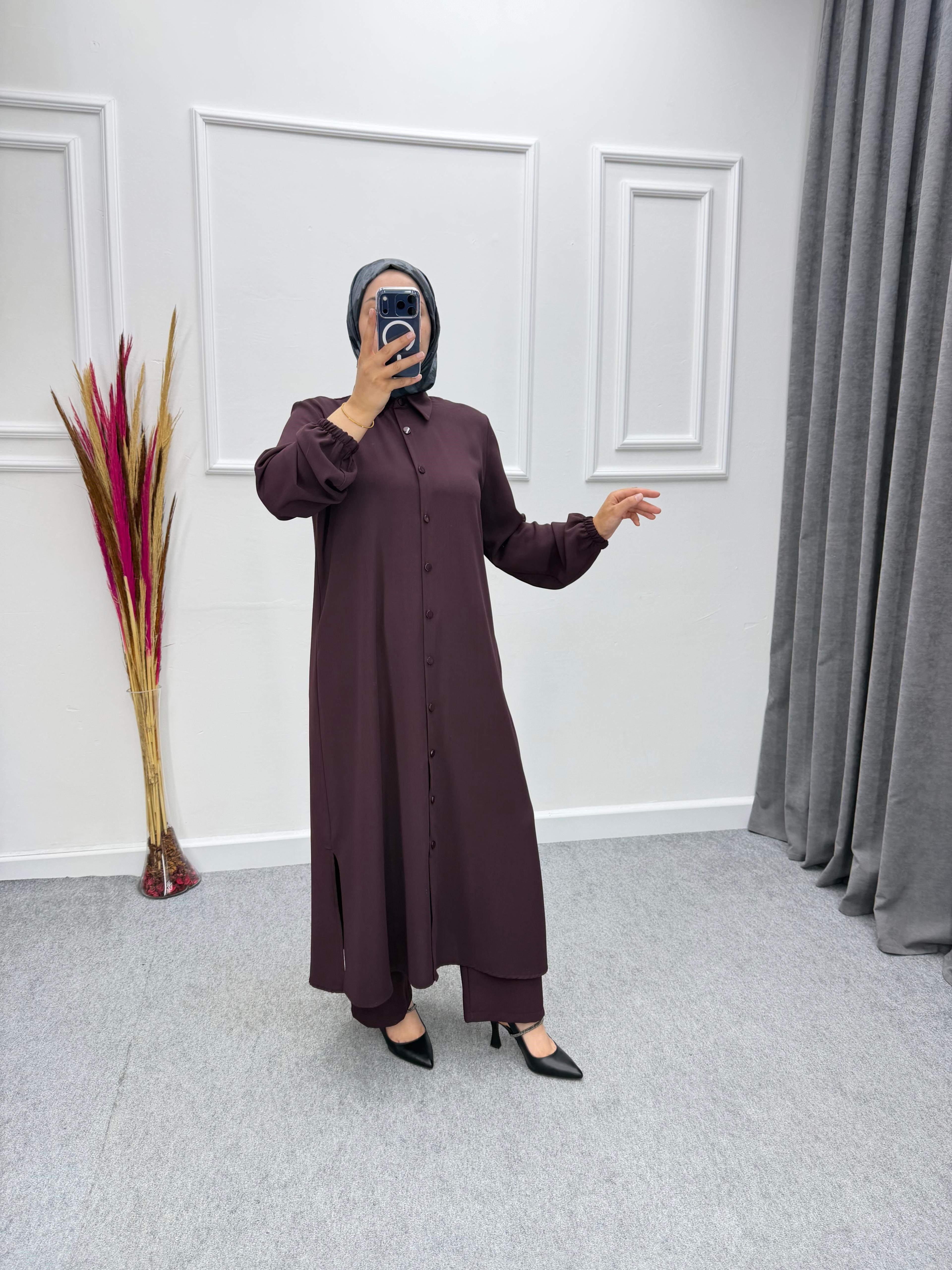 Mürdüm Lina Kumaş Takım
