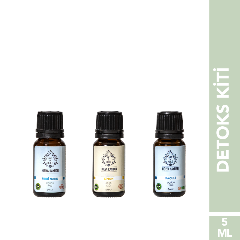 Aromaterapi Detoks Kiti - Nane Limon Paçuli 5 ml