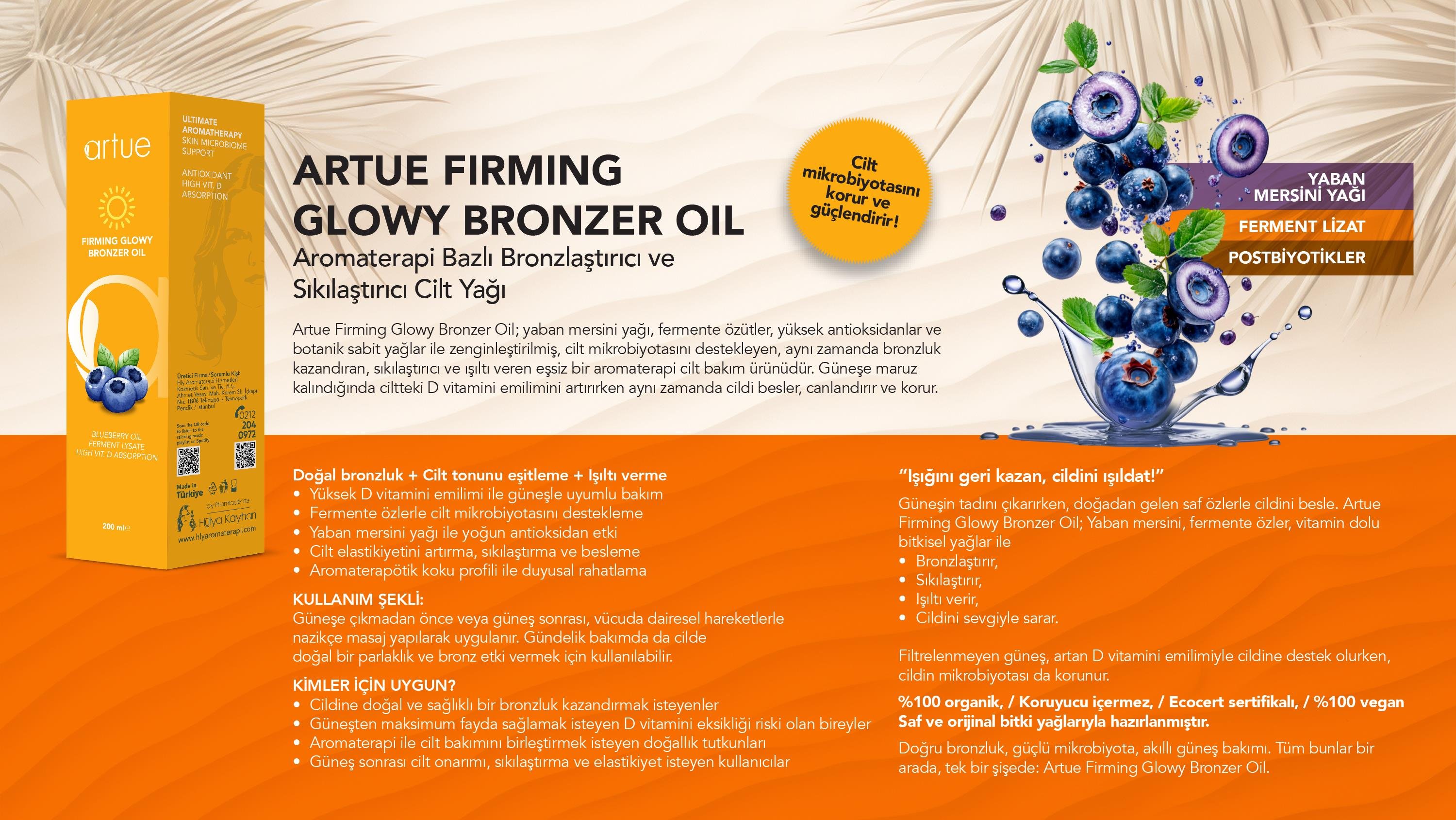Firming Glowy Bronzer Oil - Bronzlaştırıcı Cilt Bakım Yağı