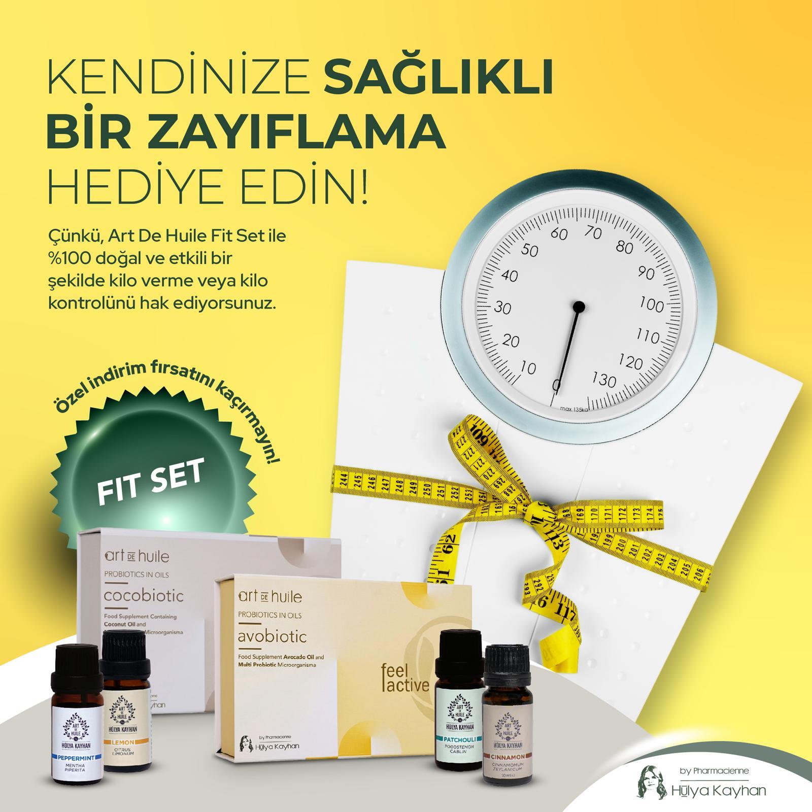Fit Set (Detoks Kiti 5 ML - Avobiotic - Cocobiotic - Cinnamon (Tarçın) 5 ML)