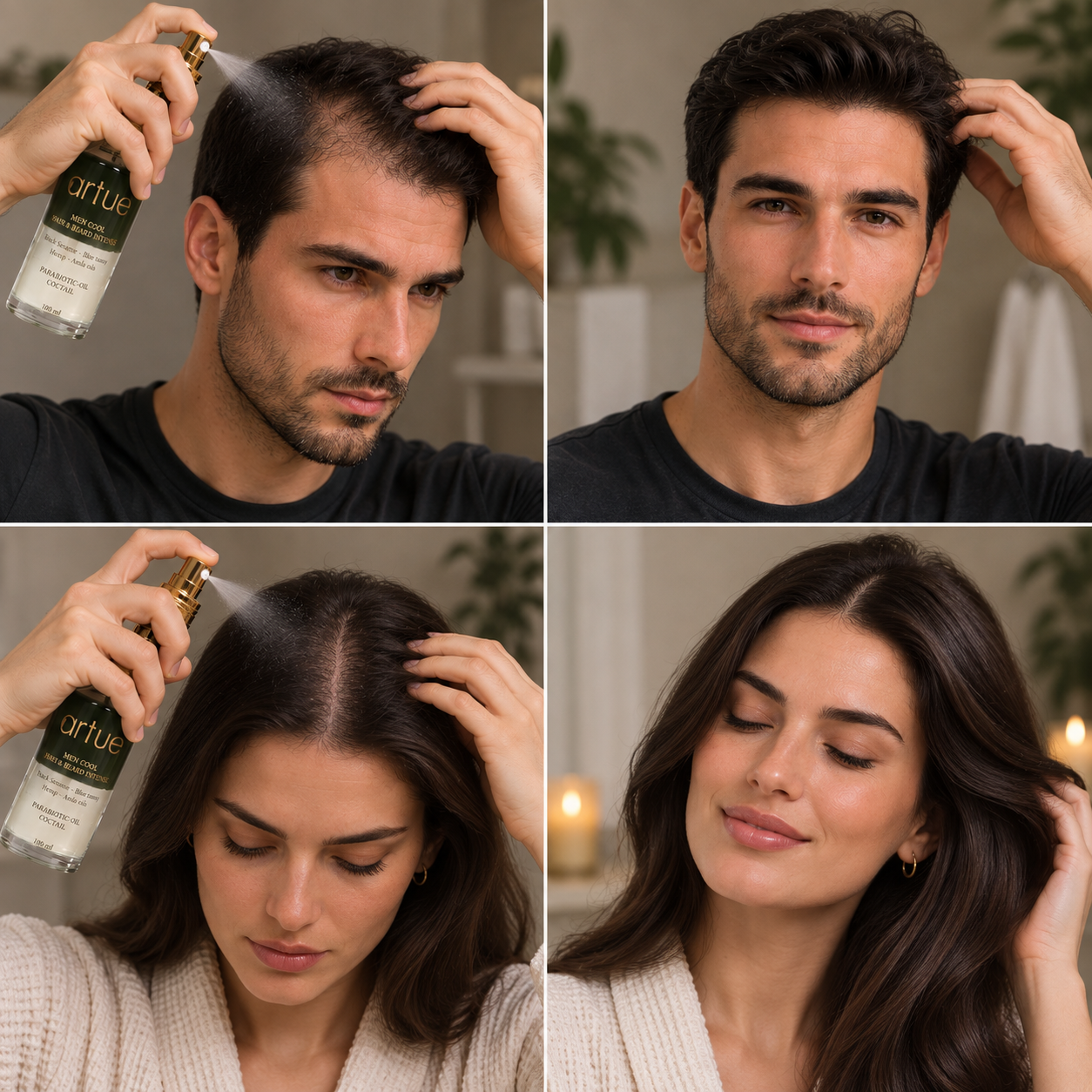 Men Cool Hair & Beard Intense 100 ml | Saç ve Sakal Bakım Yağı