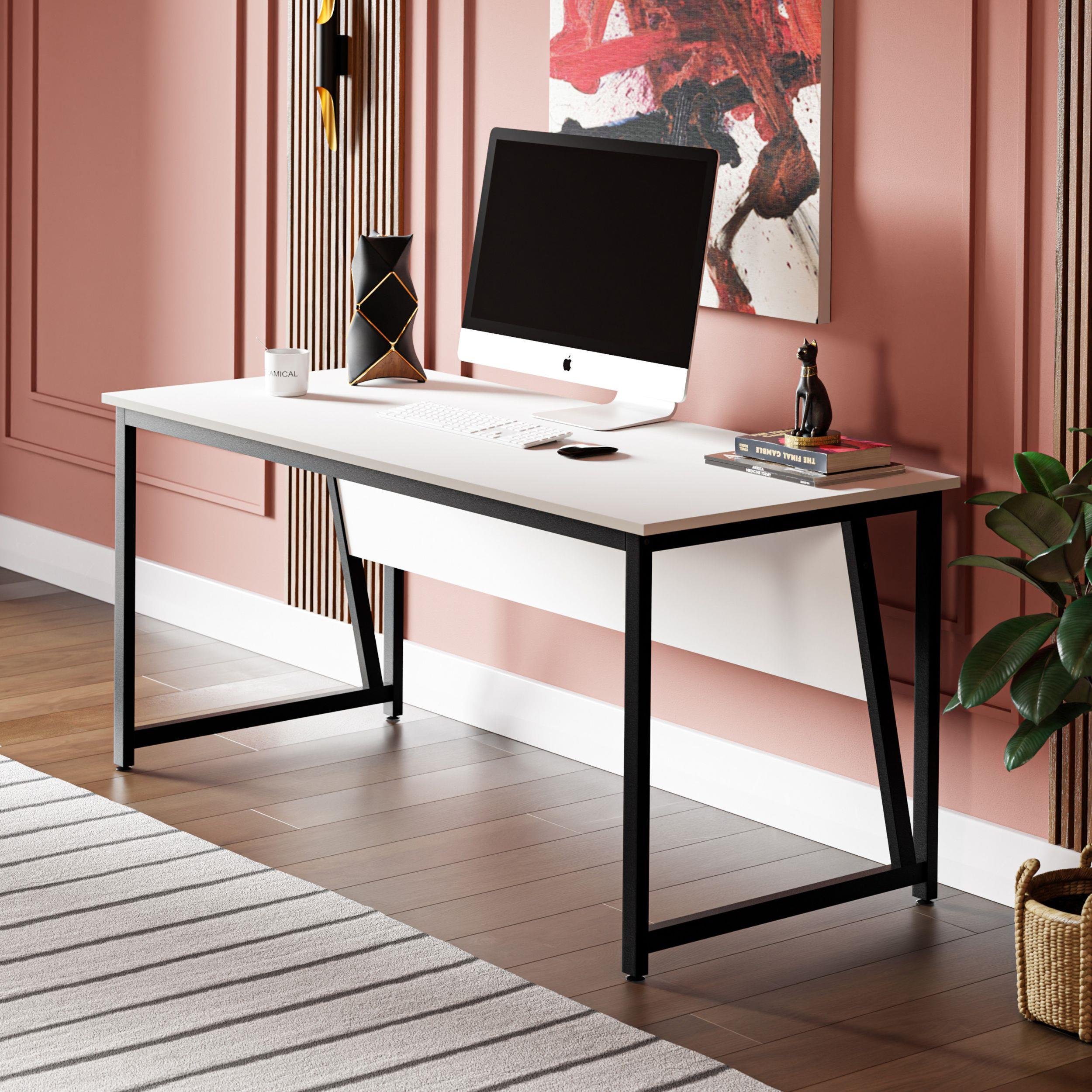 Ceramical MS2 Çalışma Masası,Ofis Masası - 70x160 cm - Beyaz
