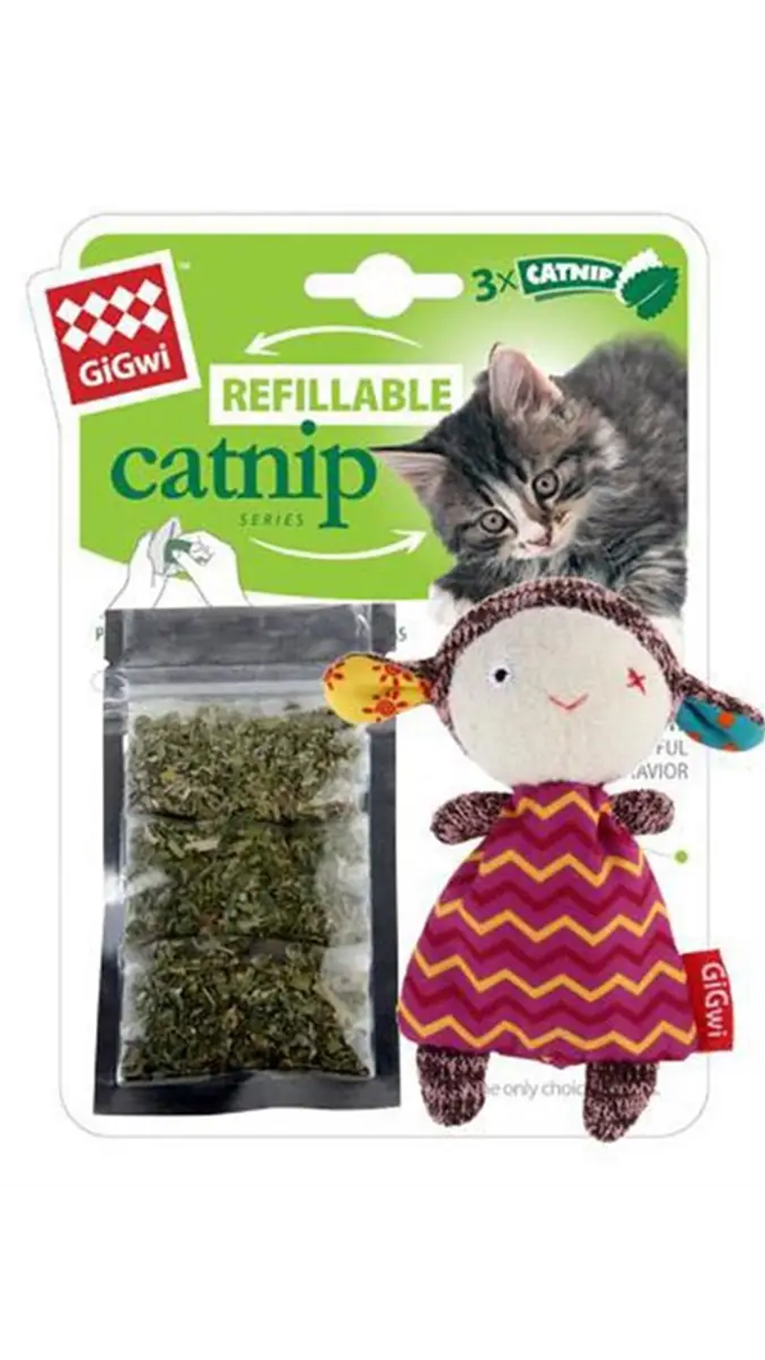 7056 Catnipli Kuzu Kedi Oyuncağı