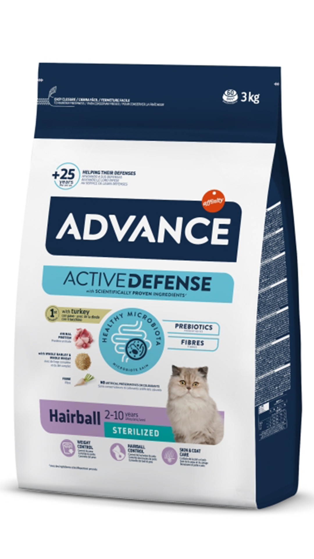 ADVANCE CAT STERILIZED HAIRBALL 3 KG