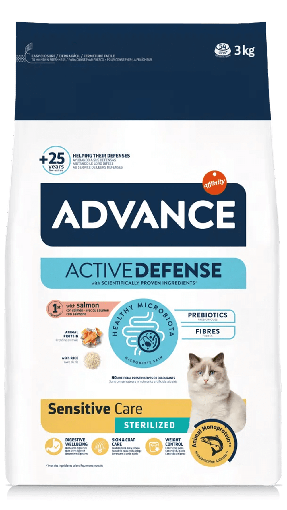 Advance Sensitive Somonlu Kısırlaştırılmış Kedi Maması 3kg