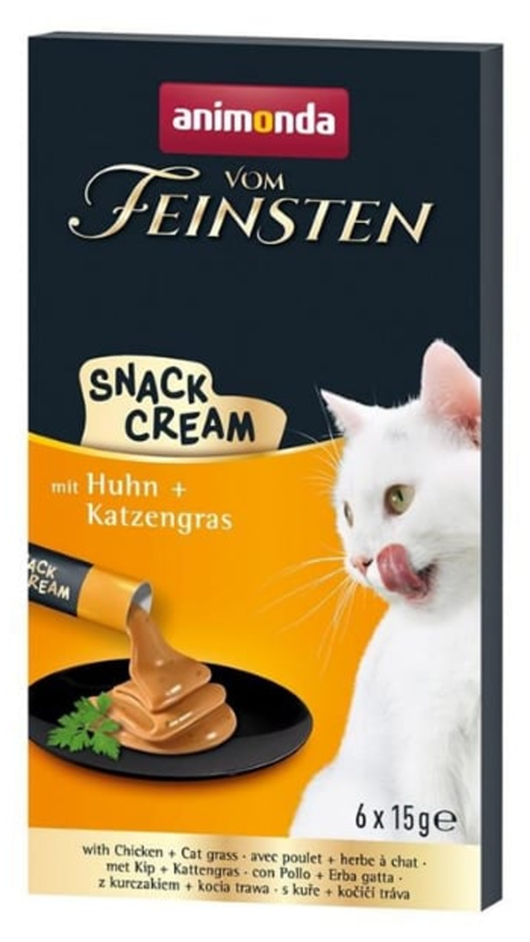 Animonda Snack Carny Tavuklu & Kedi Otlu Kedi Kreması 6x15 gr