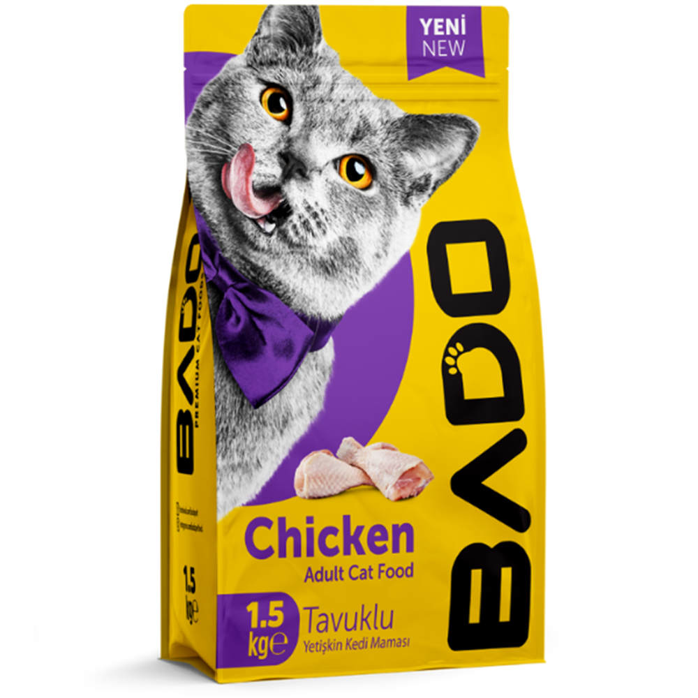 Bado Adult Dog Food Chicken Tavuklu Yetişkin Kedi Maması 1,5 Kg
