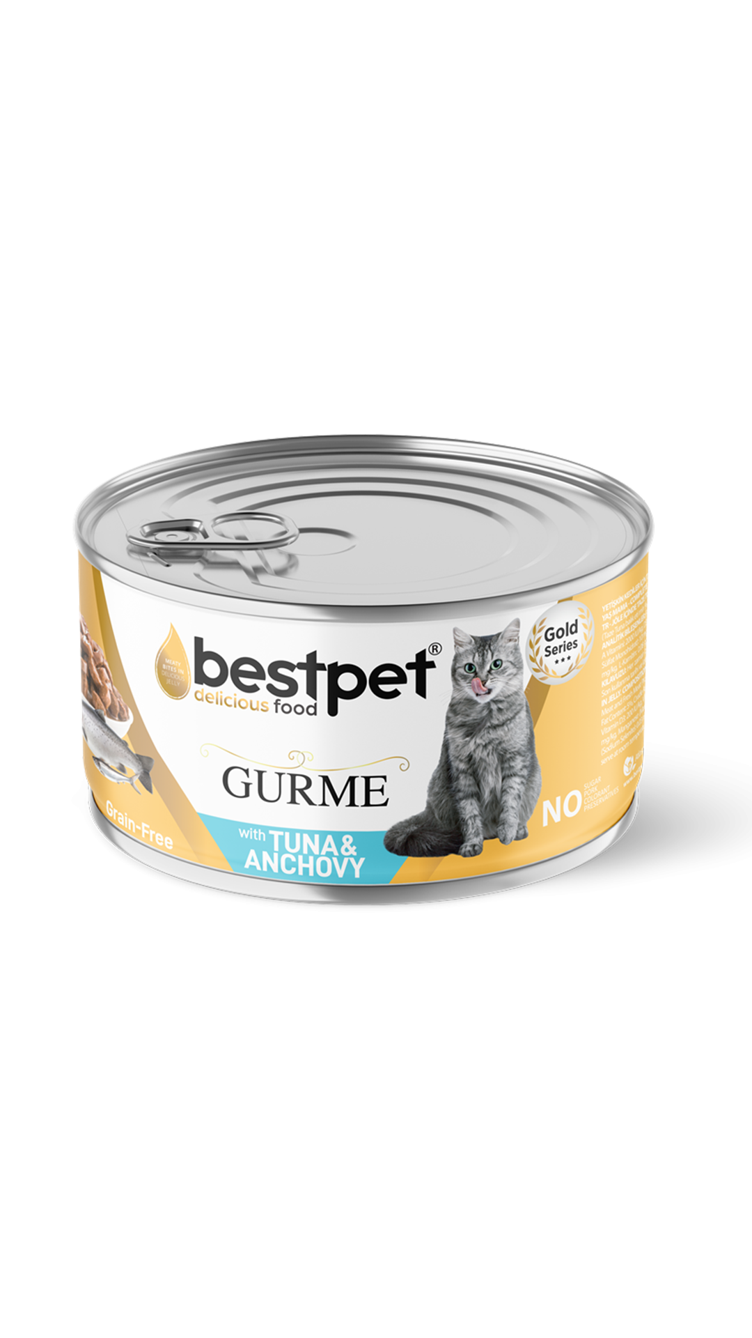 BestPet Gurme Kedi Konservesi Ton Ve Hamsi Parça Etli 100 Gr