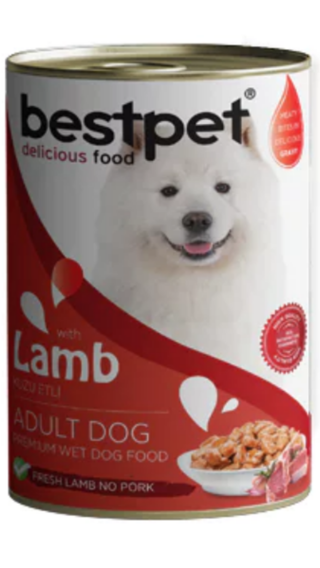 BestPet Kuzulu Yetişkin Köpek Konservesi 400gr