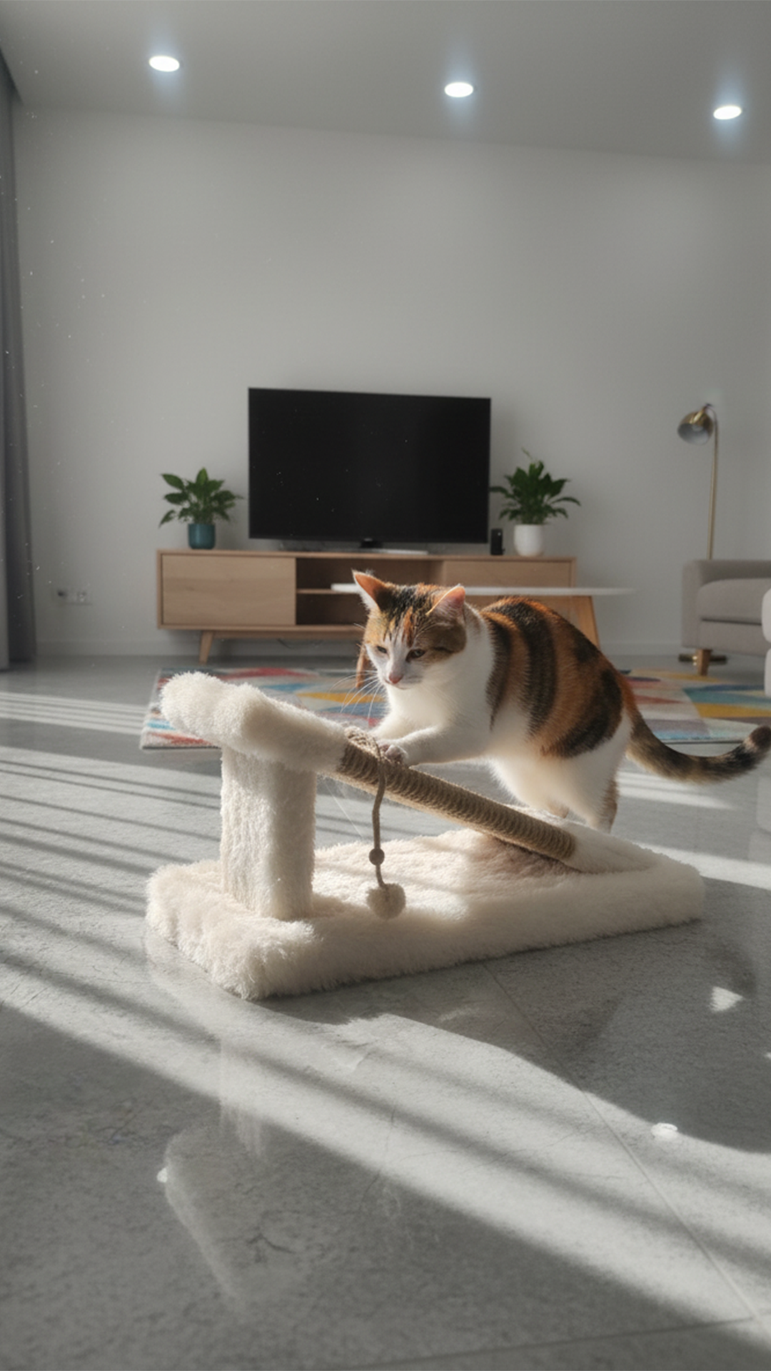 Botar Tırmalama Rampası Beyaz