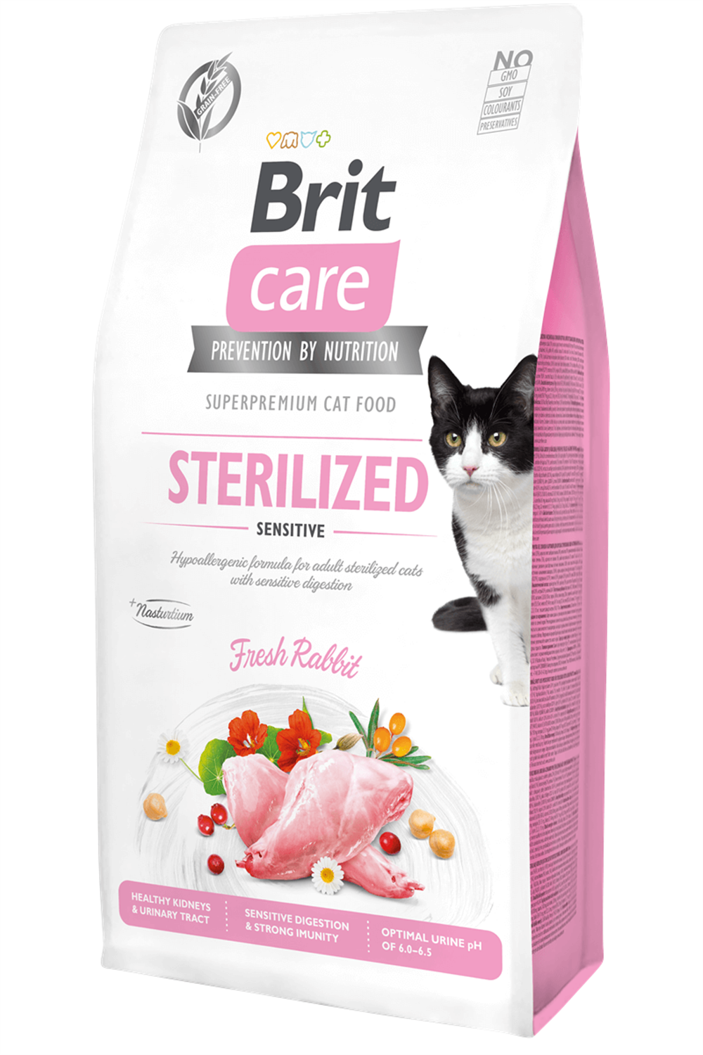 Brit Care Hypo-Allergenic Sindirim Sistemi Destekleyici Tahılsız Kısırlaştırılmış Kedi Maması 2 Kg