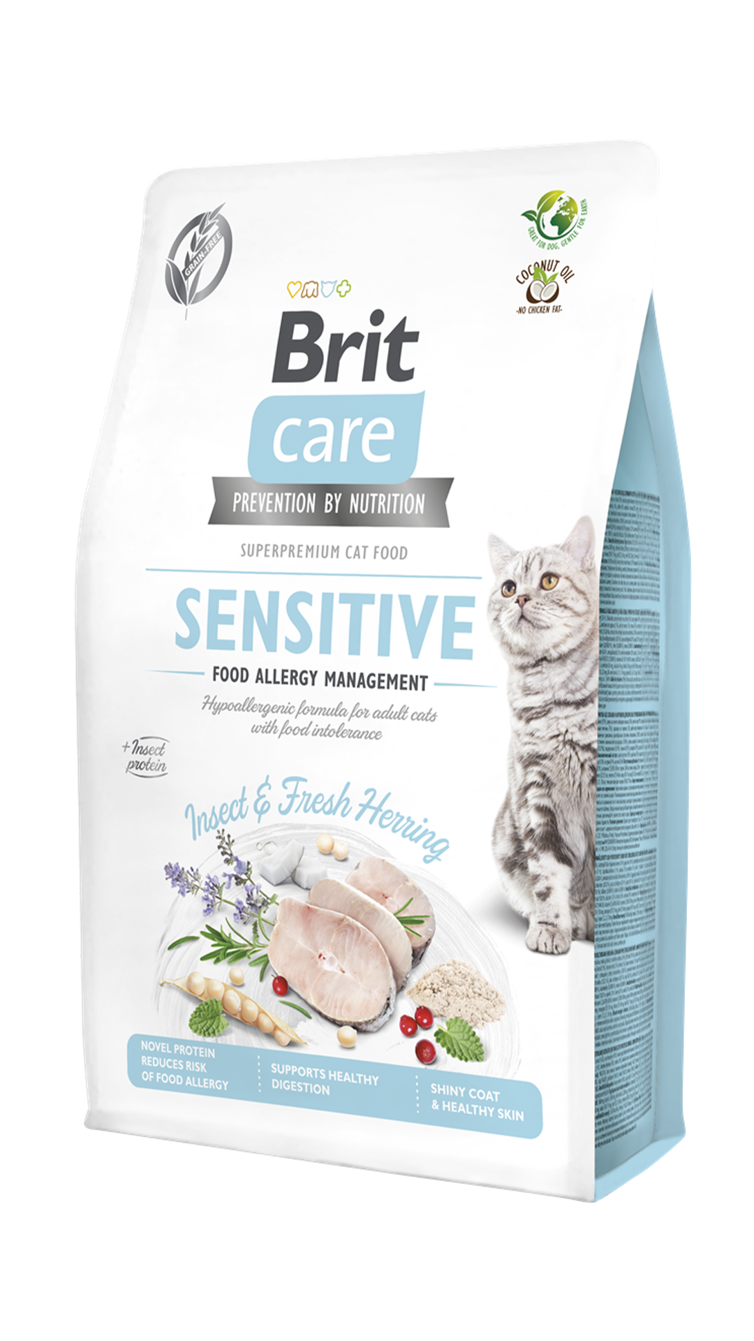 Brit Care Sensitive Hypo-Allergenic Larva Proteinli Tahılsız Yetişkin Kedi Maması 2kg