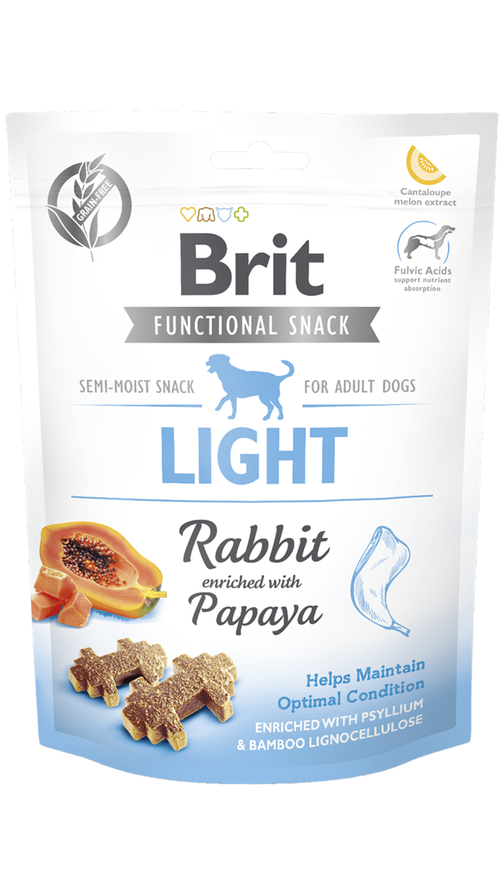 Brit Light Tavşanlı ve Papayalı Kilo Kontrolü Sağlayan Köpek Ödülü 150gr