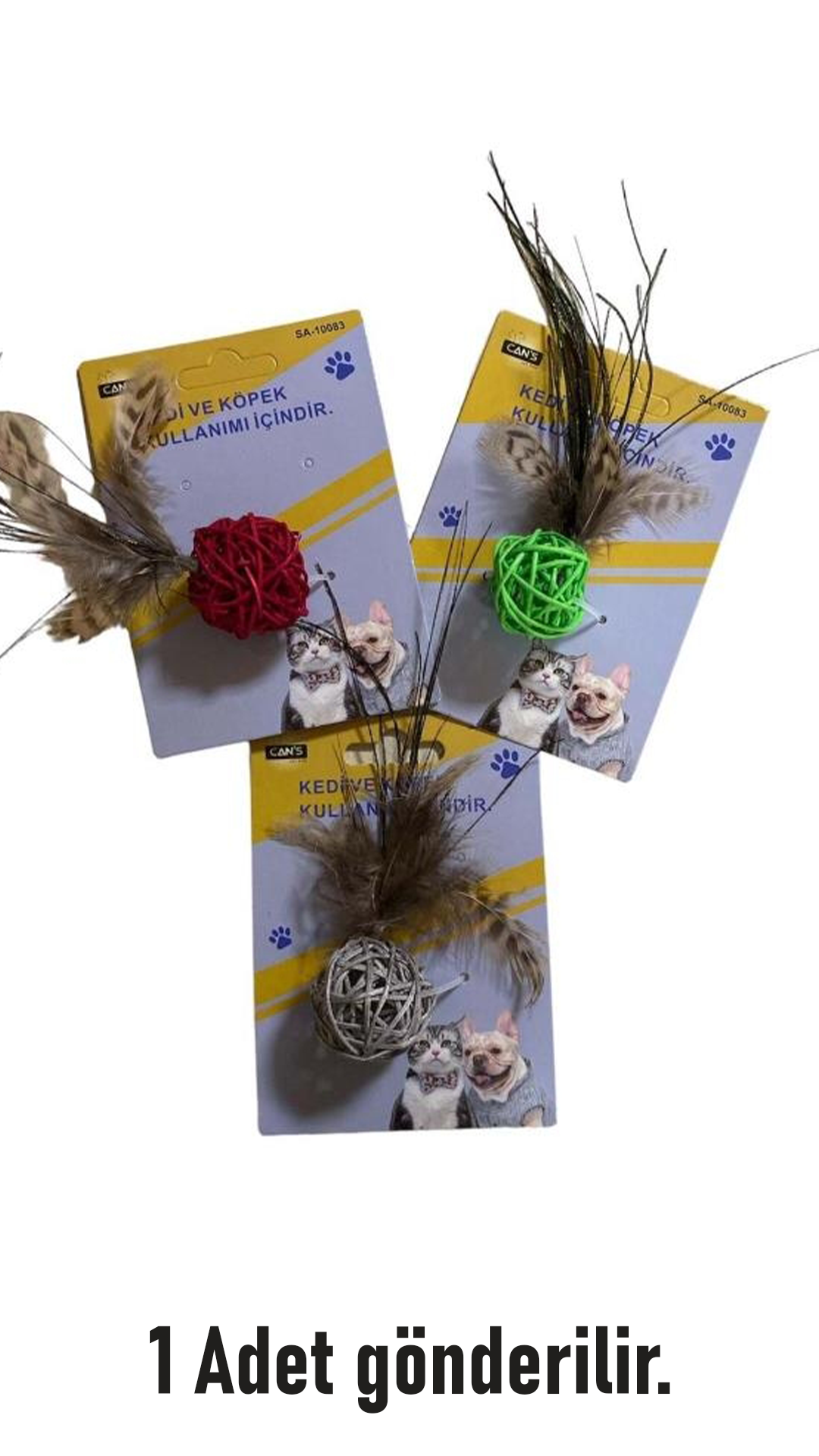 Cans SA10083 Zilli Hasır Sarmal Oyuncak 11 x 4 cm