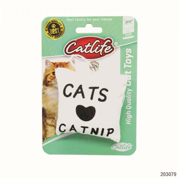 Catlife Kediler İçin Catnip Yastık Oyuncak Zilli Kedi Oyuncağı