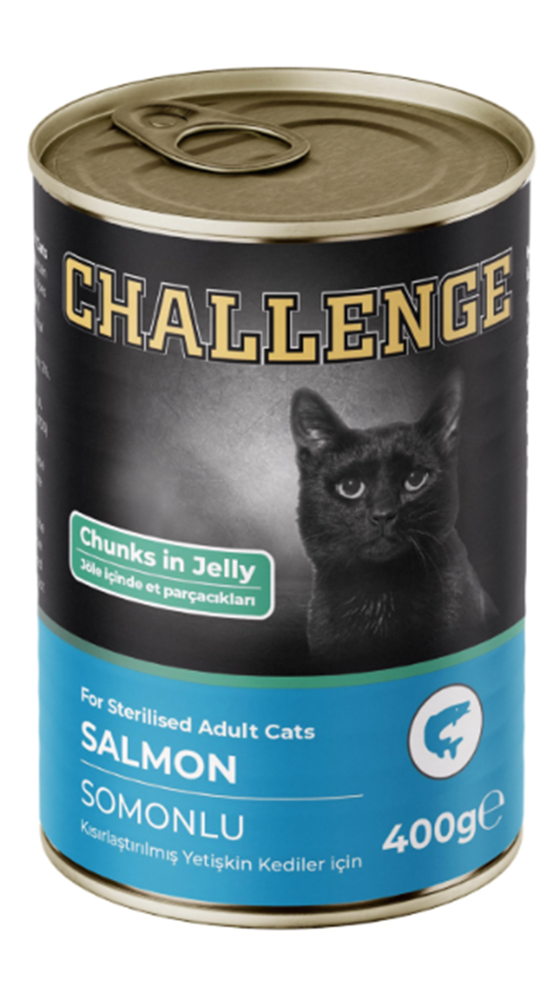 Challenge Somonlu Kısırlaştırılmış Yetişkin Kedi Konservesi 400 gr
