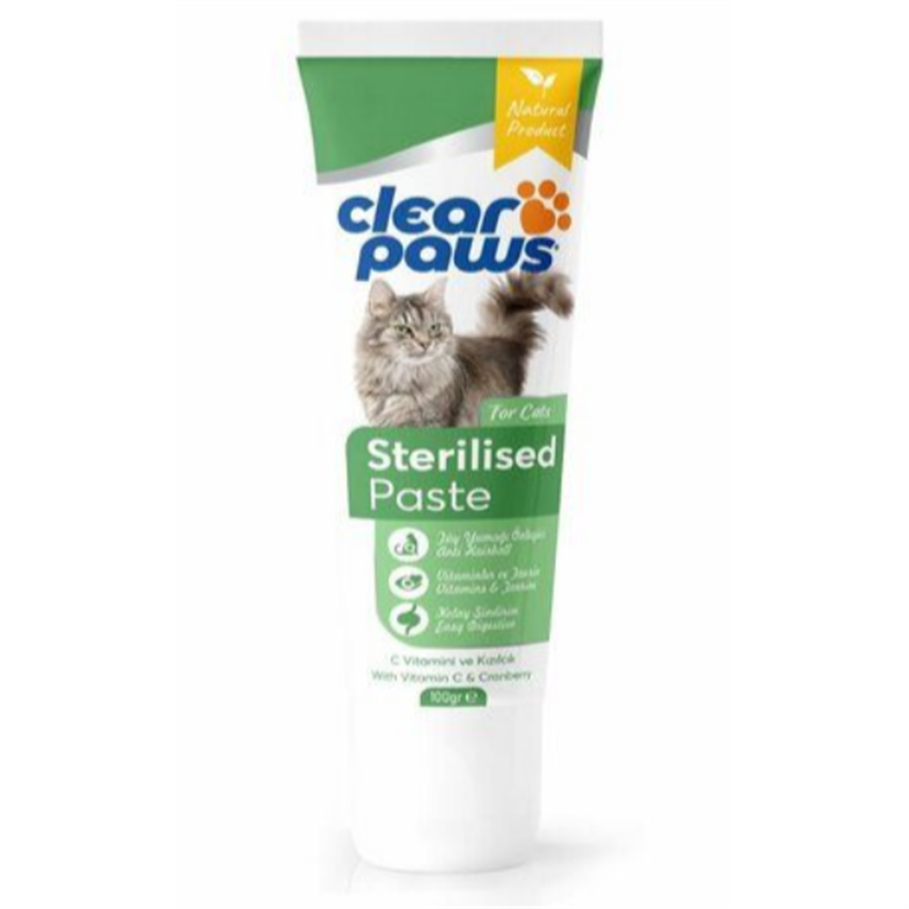Clear Paws Sterılısed Paste Cat 100 Gr