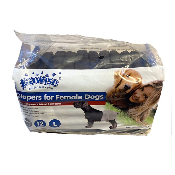 Dişi Köpek Alt Bağlama L Siyah 12li (6,5-8,5 kg)
