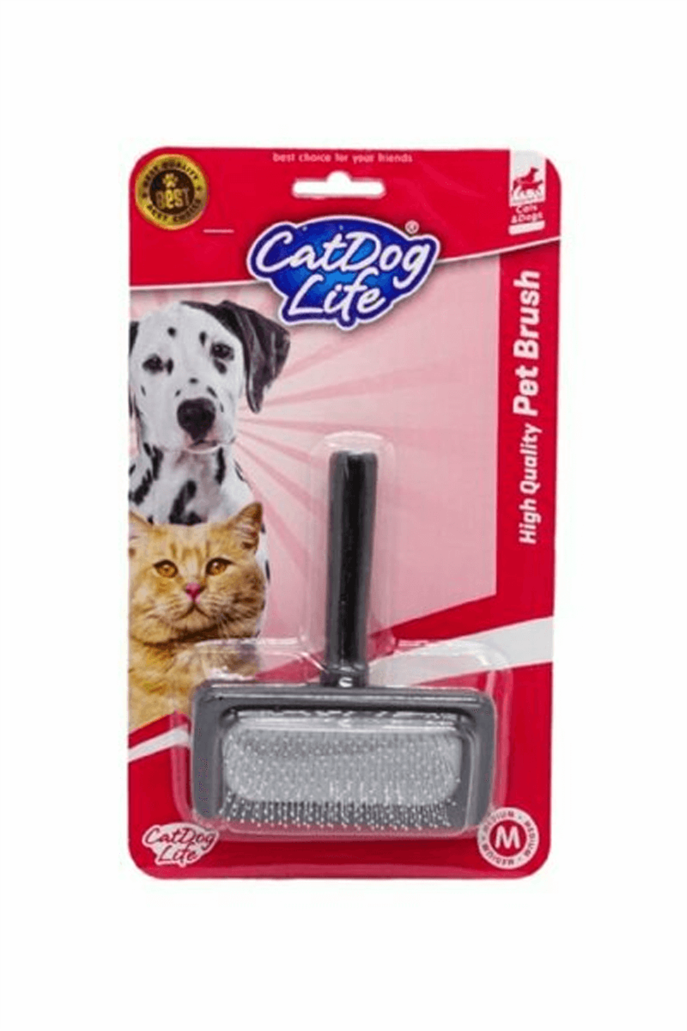 Doglife Köpekler İçin Ahşap Telli Fırça M Köpek Tarak Fırçası