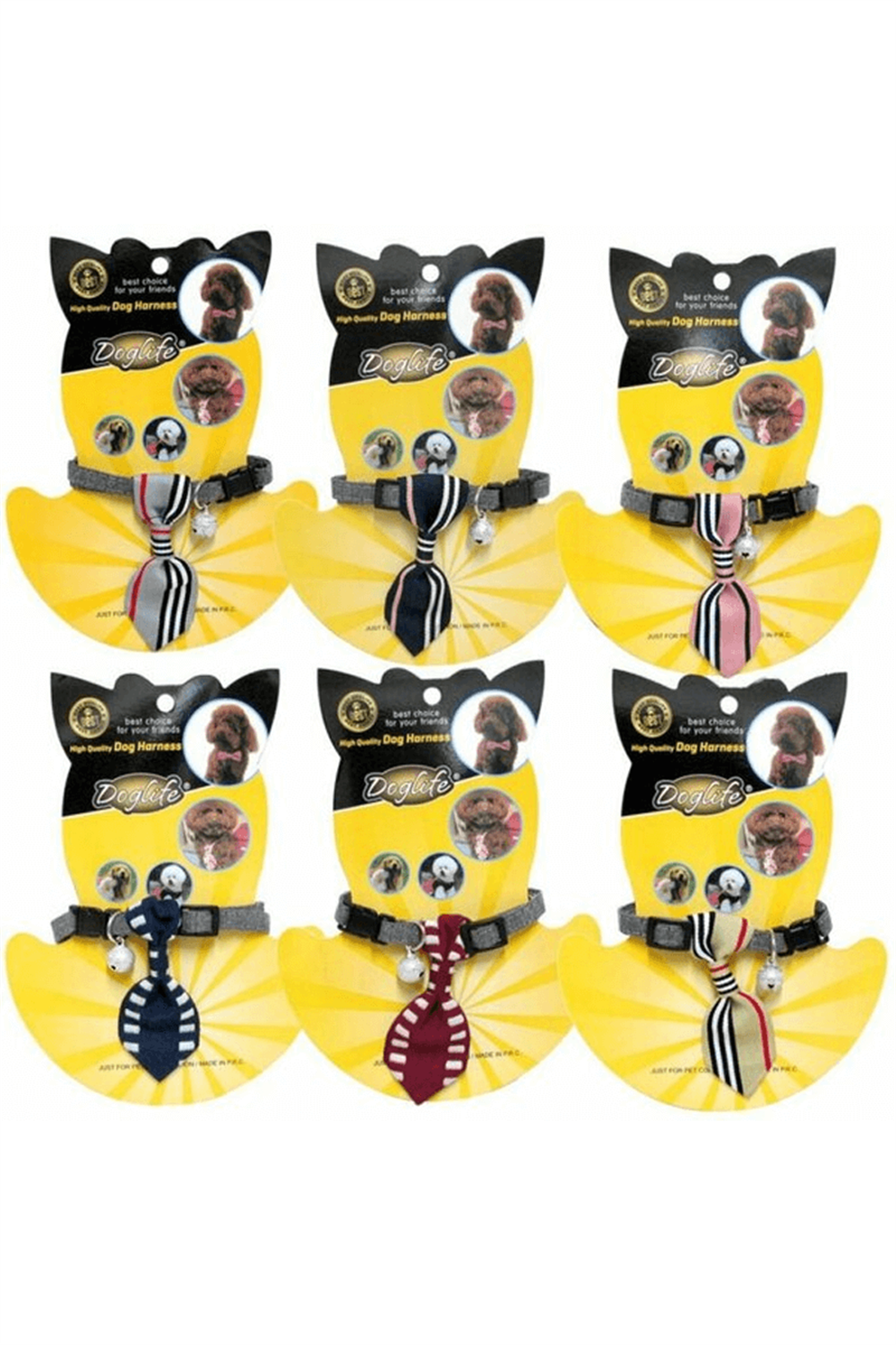 Doglife Köpekler İçin Zilli Kravat (S) Mix Color 1 Adet