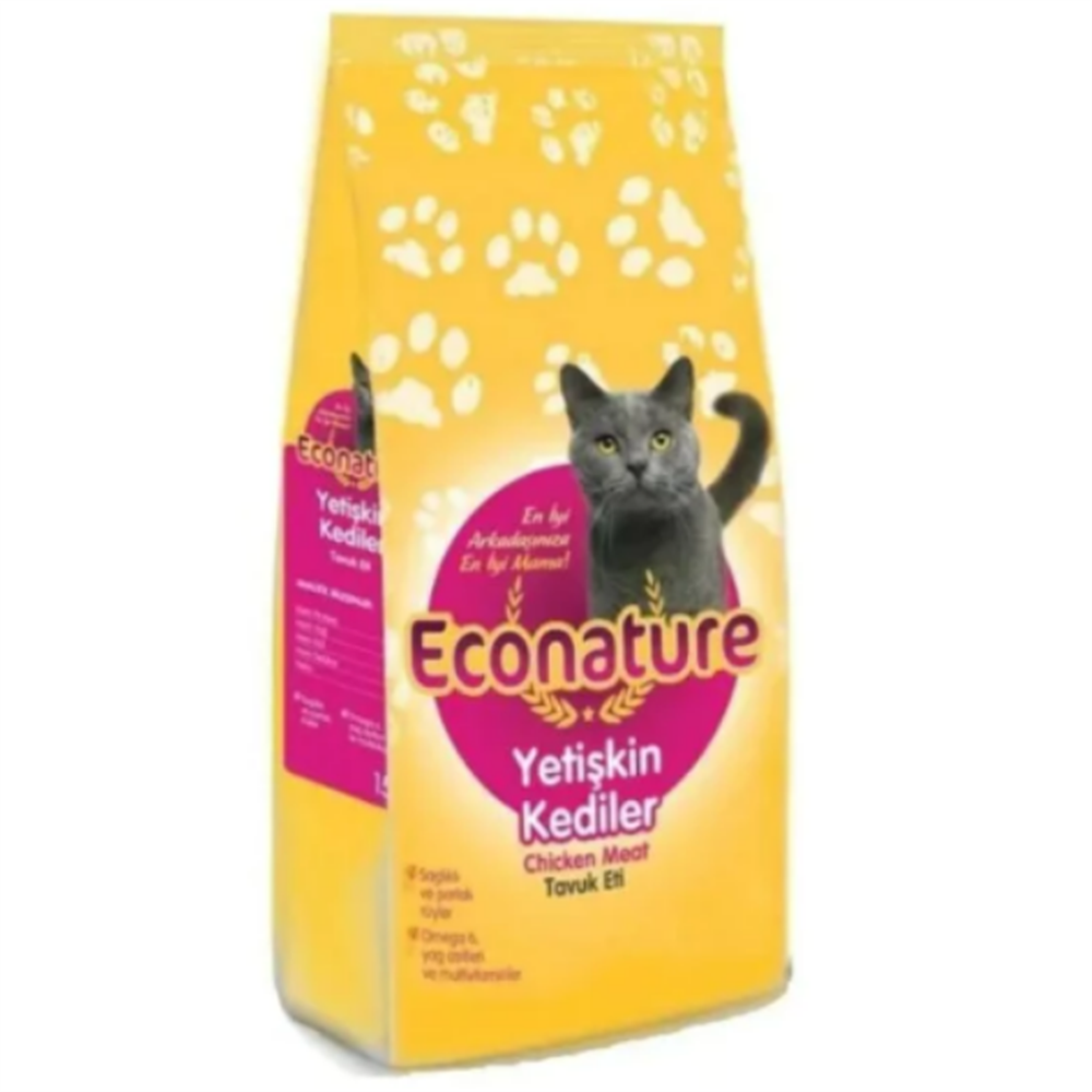 Econature Tavuklu Yetişkin Kedi Maması 1 kg