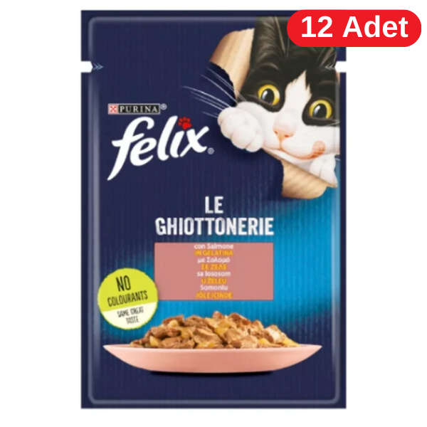 Felix Somonlu Yetişkin Kedi Konservesi 85gr 12 Adet