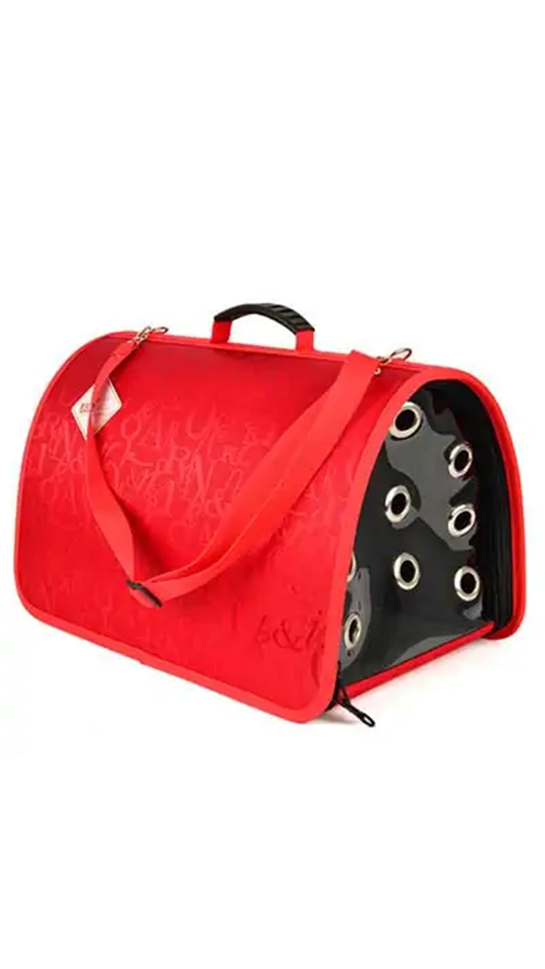 FLYBAG DESENLİ KAPALI ÇANTA KIRMIZI 44X28X28 CM